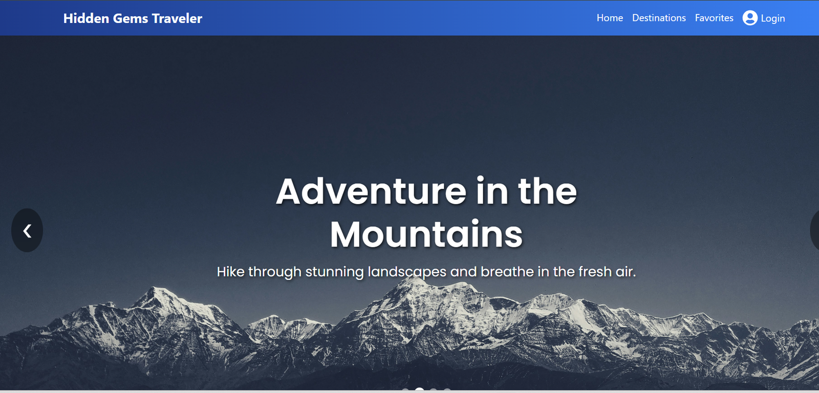Featured Web Dev student project - full stack project